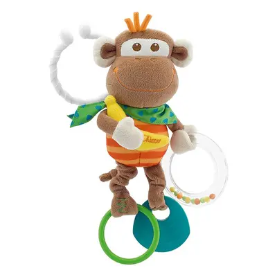 Chicco Baby Senses Monkey kousátko s chrastítkem 1 ks