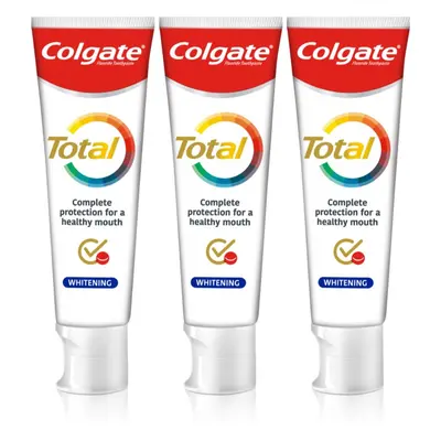 Colgate Total Whitening bělicí zubní pasta 3 x 75 ml