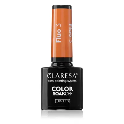 Claresa SoakOff UV/LED Color Fluo gelový lak na nehty odstín 3 5 g