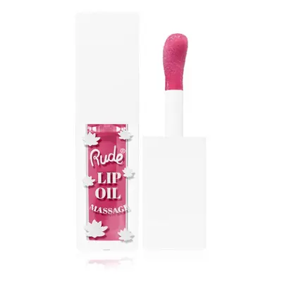 Rude Cosmetics Lip Oil Massage olej na rty s hydratačním účinkem odstín Strawberry Sauna 4 ml