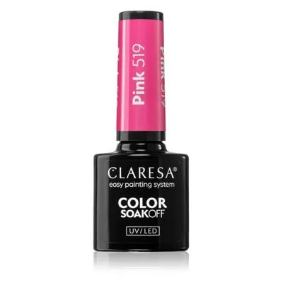 Claresa SoakOff UV/LED Color Sunny Garden gelový lak na nehty odstín Pink 519 5 g