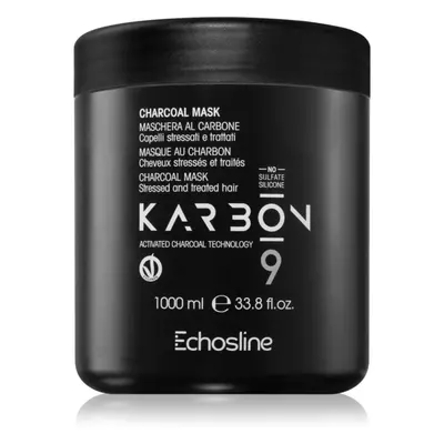 Echosline CHARCOAL Mask maska na vlasy s aktivním uhlím 1000 ml