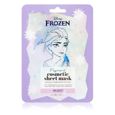 Mad Beauty Frozen Elsa plátýnková maska s rozjasňujícím a hydratačním účinkem 25 ml