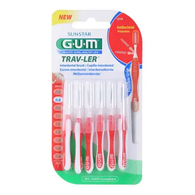 G.U.M Trav-Ler Interdental mezizubní kartáčky 0,8 mm 6 ks