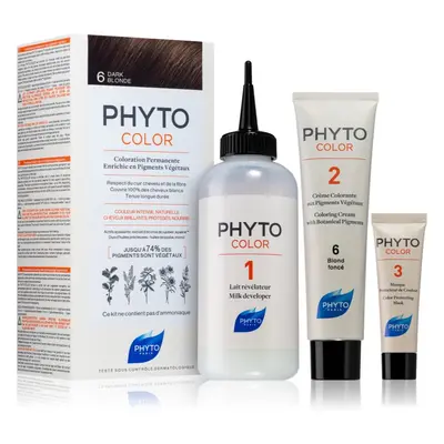 Phyto Color barva na vlasy bez amoniaku odstín 6 Dark Blonde 1 ks