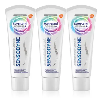 Sensodyne Complete Protection Whitening bělicí zubní pasta 3x75 ml