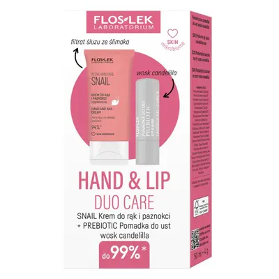 FlosLek Laboratorium Hand & Lip Duo Care Snail dárková sada