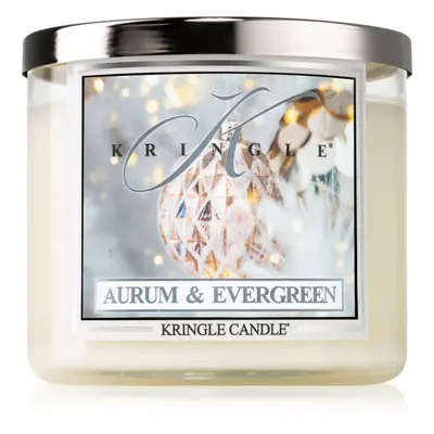 Kringle Candle Aurum & Evergreen vonná svíčka 411 g