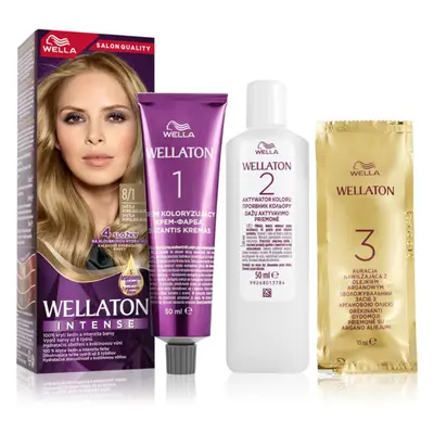 Wella Wellaton Intense permanentní barva na vlasy s arganovým olejem odstín 8/1 Light Ash Blonde