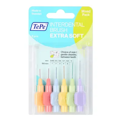 TePe Extra Soft mezizubní kartáčky mix 6 ks