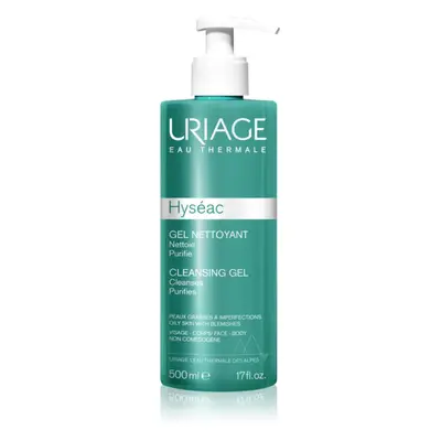 Uriage Hyséac Cleansing Gel jemný čisticí gel na obličej a tělo 500 ml