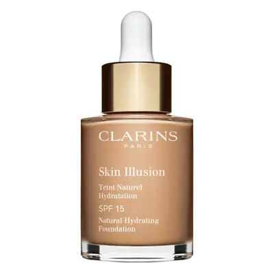 Clarins Skin Illusion Natural Hydrating Foundation rozjasňující hydratační make-up SPF 15 odstín