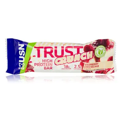 USN Trust Crunch proteinová tyčinka příchuť Raspberry Cheesecake 60 g