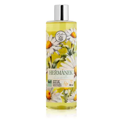 Bohemia Gifts & Cosmetics Flower Line Chamomilla mycí gel na tělo a vlasy 4 v 1 400 ml