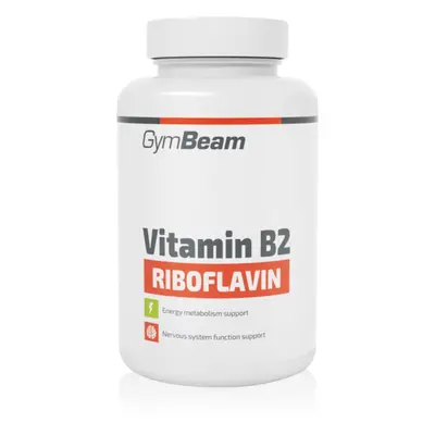 GymBeam Vitamin B2 (Riboflavin) kapsle pro podporu činnosti nervové soustavy 90 cps