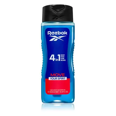 Reebok Move Your Spirit osvěžující sprchový gel 4 v 1 400 ml