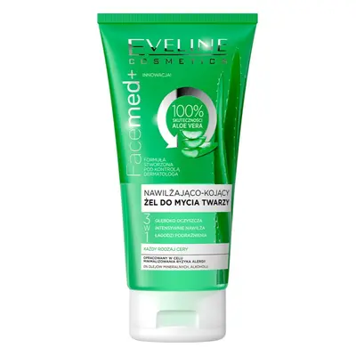 Eveline Cosmetics FaceMed+ hydratační čisticí gel s aloe vera 150 ml