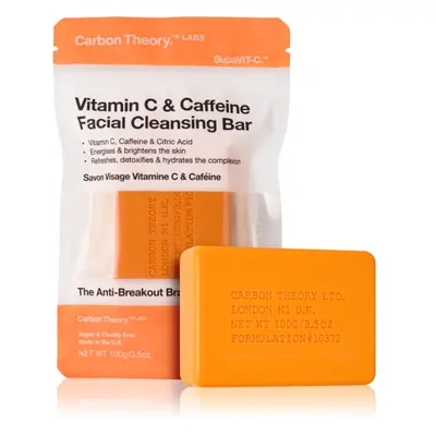 Carbon Theory Facial Cleansing Bar Vitamin C & Caffeine čisticí mýdlo na obličej s vitaminem C O