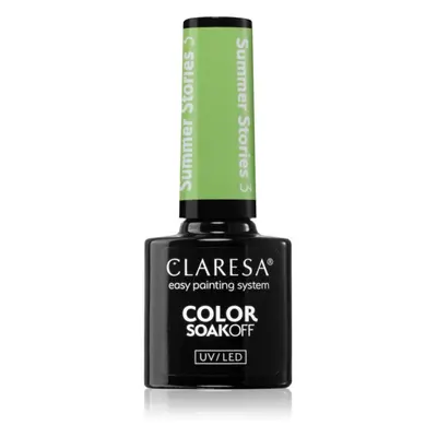 Claresa SoakOff UV/LED Color Summer Stories gelový lak na nehty odstín 3 5 g