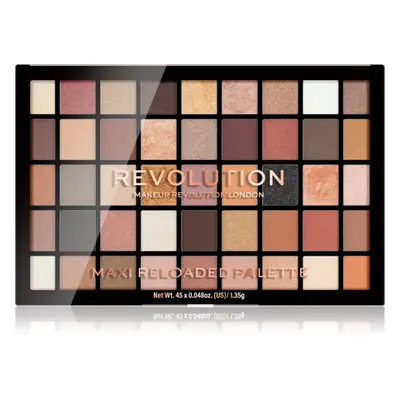 Makeup Revolution Maxi Reloaded Palette paletka pudrových očních stínů odstín Large It Up 45x1,3