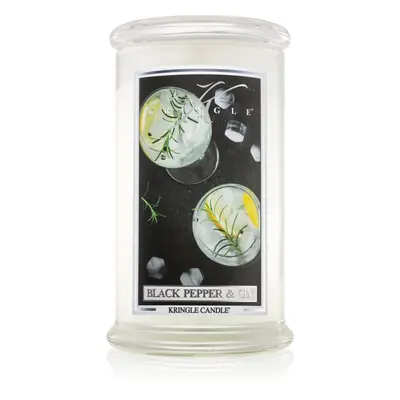 Kringle Candle Black Pepper & Gin vonná svíčka 624 g