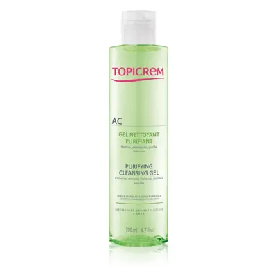 Topicrem AC Purifying Cleansing Gel hloubkově čisticí gel pro mastnou citlivou pleť 200 ml