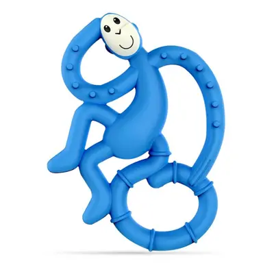 Matchstick Monkey Mini Monkey Teether kousátko s antimikrobiální přísadou Blue 1 ks