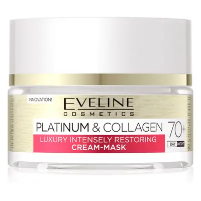 Eveline Cosmetics Platinum & Collagen obnovující krém-maska 70+ 50 ml