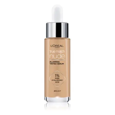 L’Oréal Paris True Match Nude Plumping Tinted Serum sérum pro sjednocení barevného tónu pleti od