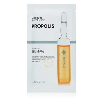 Missha Mascure Propolis vyživující plátýnková maska pro citlivou a podrážděnou pleť 28 ml