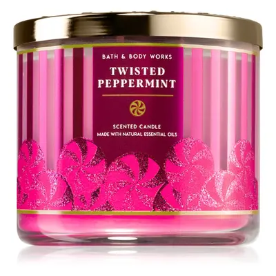 Bath & Body Works Twisted Peppermint vonná svíčka 411 g