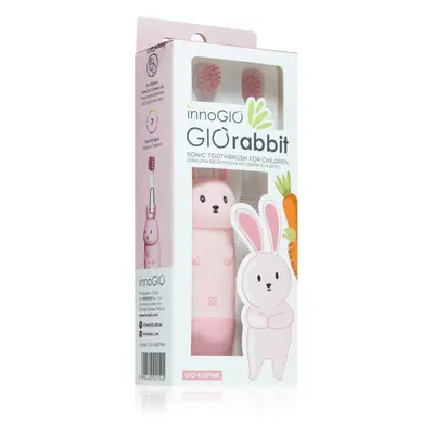 innoGIO GIORabbit Sonic Toothbrush sonický zubní kartáček pro děti Pink 1 ks