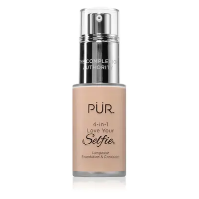 PÜR Cosmetics 4-in-1 Love Your Selfie make-up a korektor 2 v 1 odstín MN1 30 ml