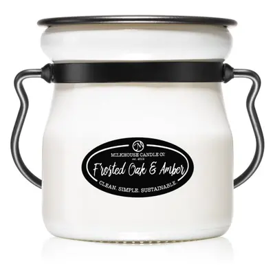 Milkhouse Candle Co. Creamery Frosted Oak & Amber vonná svíčka Cream Jar 142 g