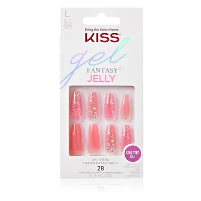 KISS Gel Fantasy Jelly umělé nehty 28 ks