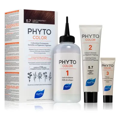 Phyto Color barva na vlasy bez amoniaku odstín 5.7 Light Chestnut Brown