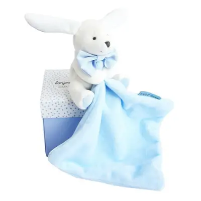 Doudou Gift Set Blue Rabbit dárková sada pro děti od narození 1 ks