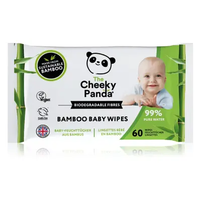 Cheeky Panda Bamboo Baby Wipes vlhčené ubrousky pro děti z bambusu 60 ks