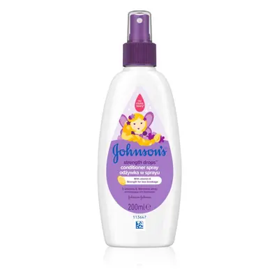 Johnson's® Strenght Drops posilující kondicionér pro děti ve spreji 200 ml