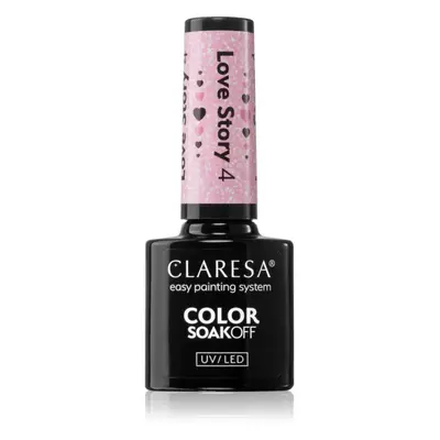 Claresa SoakOff UV/LED Color Love Story gelový lak na nehty odstín 4 5 g