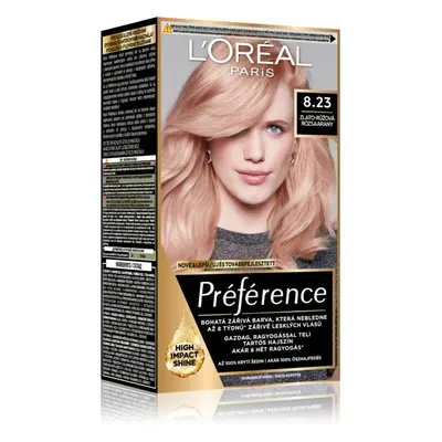 L’Oréal Paris Préférence barva na vlasy odstín 8.23 Medium Rose Gold 1 ks