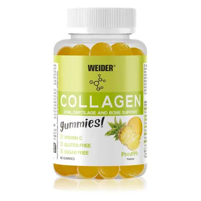 Weider Collagen Gummies želé bonbóny s kolagenem příchuť Pineapple 50 ks