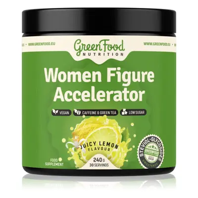 GreenFood Nutrition Women Figure Accelerator prášek pro podporu spalování tuků příchuť Juicy Lem