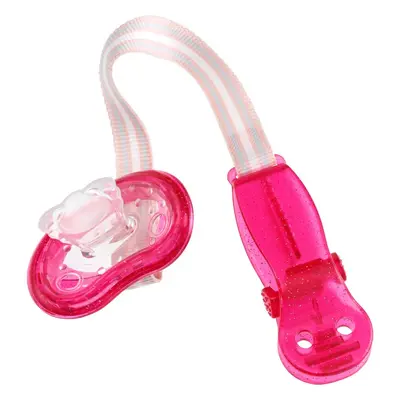 Curaprox Baby Dummy Holder klip na dudlík Pink 1 ks