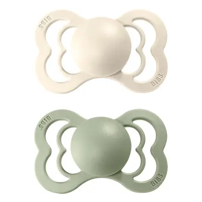 BIBS Supreme Natural Rubber Size 2: 6+ months dudlík Ivory / Sage 2 ks