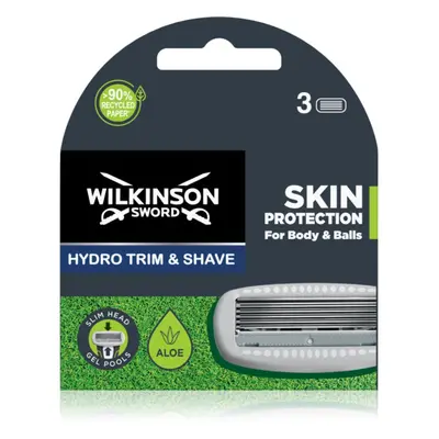 Wilkinson Sword Hydro Trim and Shave Skin Protection For Body and Balls náhradní hlavice 3 ks