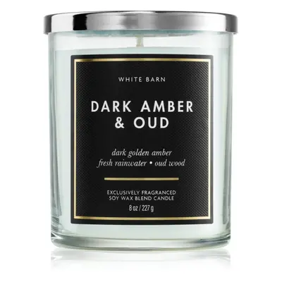 Bath & Body Works Dark Amber & Oud svíčka 227 g