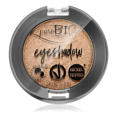 puroBIO Cosmetics Compact Eyeshadows oční stíny odstín 01 Sparkling Wine 2,5 g