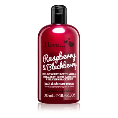 I love... Raspberry & Blackberry sprchový a koupelový krém 500 ml