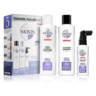 Nioxin System 5 Color Safe Chemically Treated Hair Light Thinning sada pro mírné řídnutí normáln